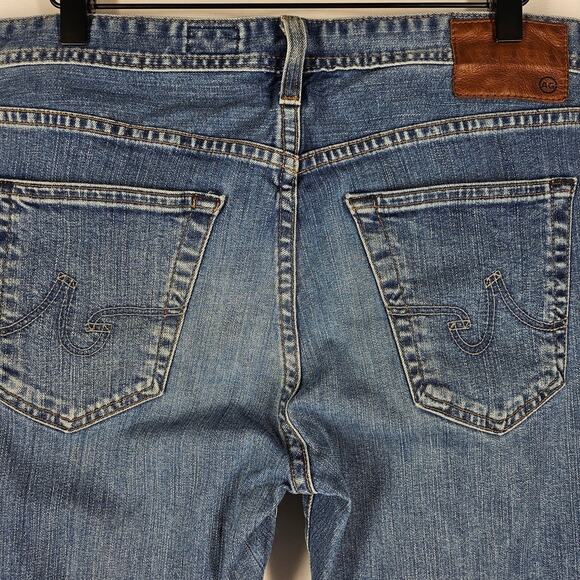 ADRIANO GOLDSCHMIED AG THE GRADUATE MEN'S BLUE STRAIGHT LEG JEAN PANT SIZE 32R - Picture 4 of 13